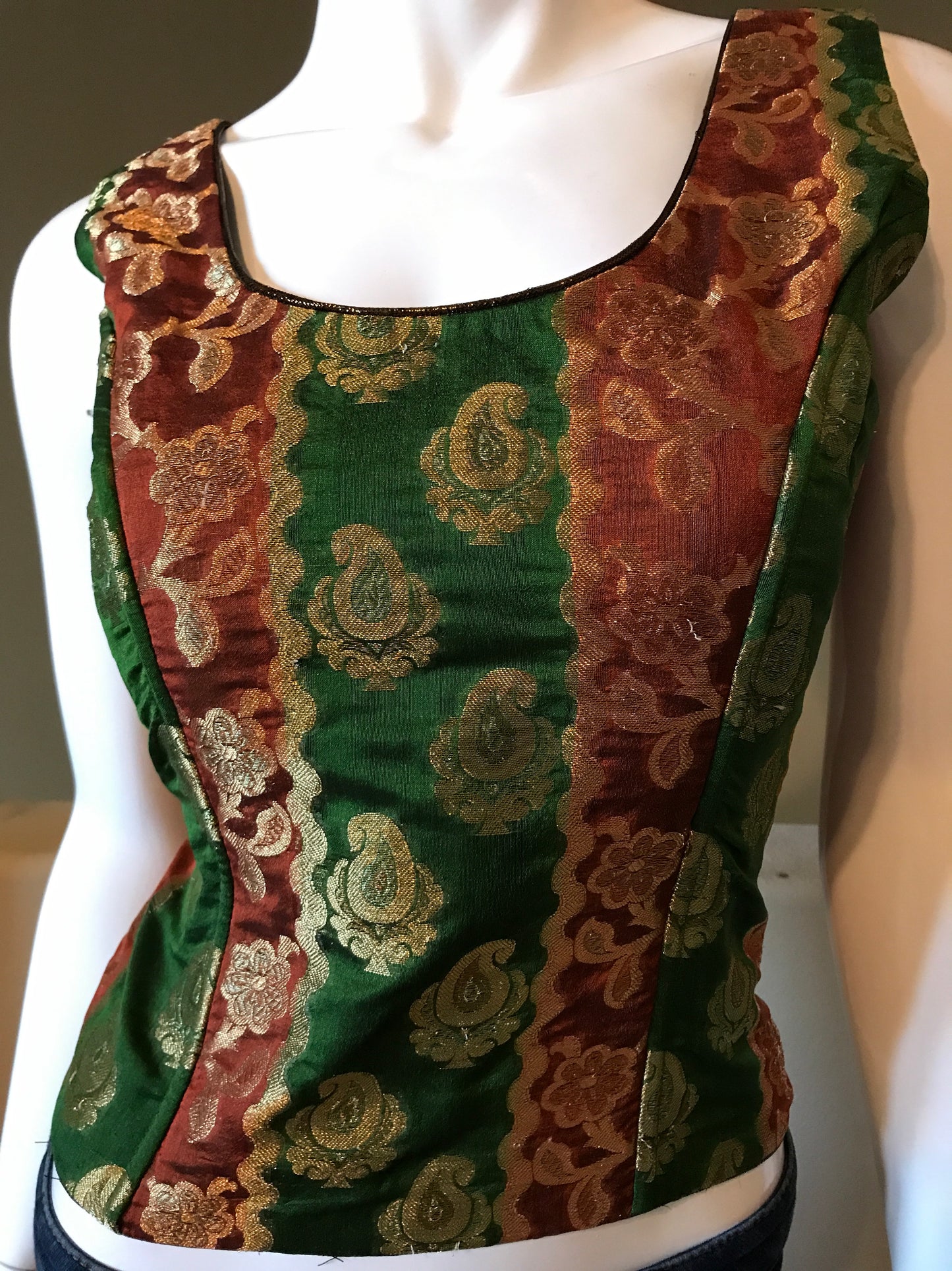 Emerald Rust corset